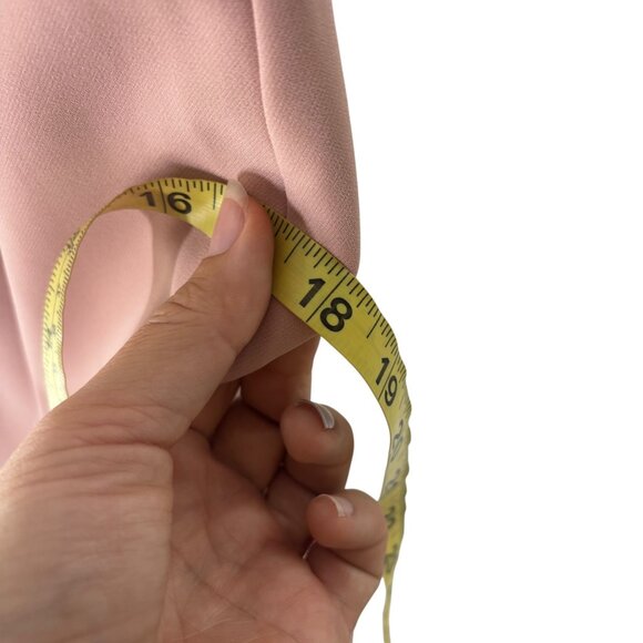 Bardot Dusty Pink Ruffle One Shoulder Knee Length Sheath Dress 6 Small - Picture 9 of 9